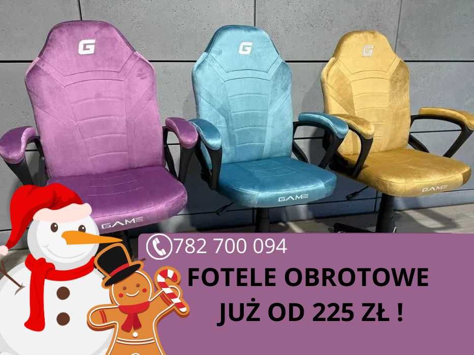 Fotel biurowy GAMINGOWY NOWY obrotowy krzesło do biurka Lugano