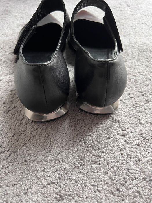 Laura Bellariva - skórzane czarne buty Made in Italy