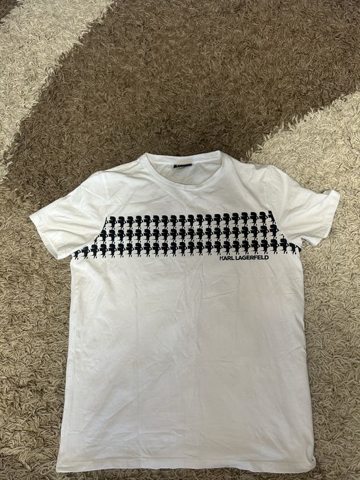 Оригінальна футболка Karl Lagerfeld Ikonik Monogram White