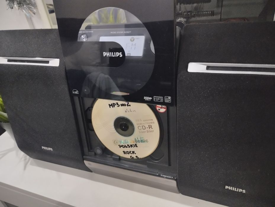 Wieża stereo Philips Bluetooth MP3 radio CD.Cienkia,