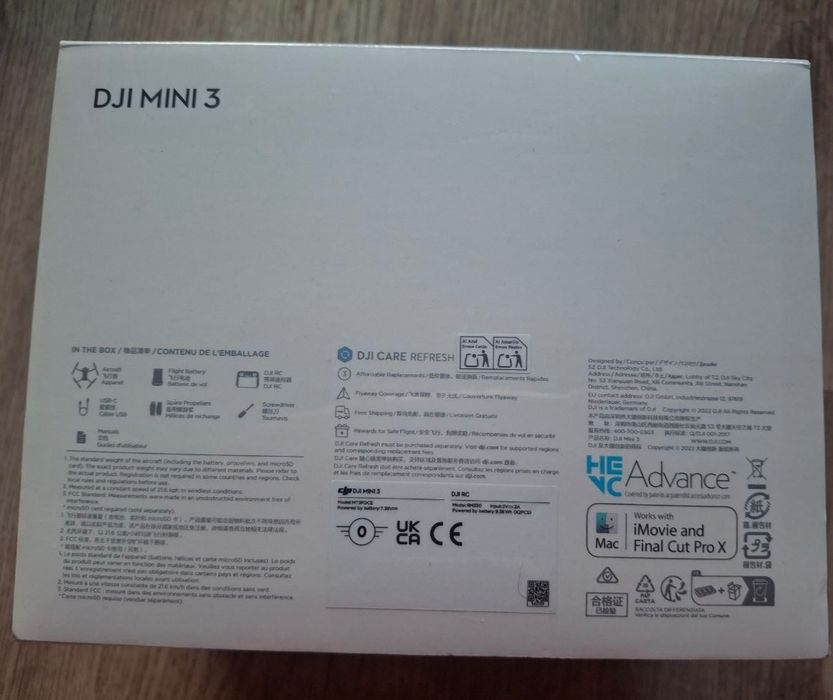 Квадрокоптер dji mini 3 rc