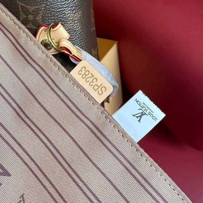Louis Vuitton Neverfull Torebka damska torba, skóra od reki 87.9