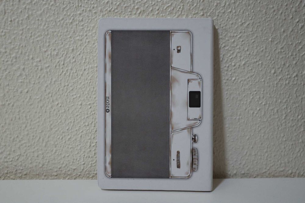 Caderno A5 Pautado, design câmara