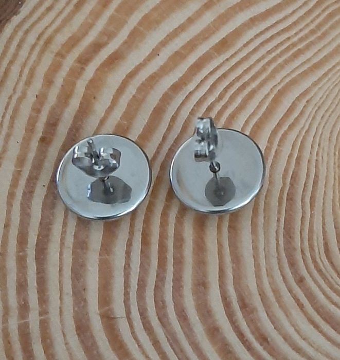 Brincos em aço masculino 12 mm