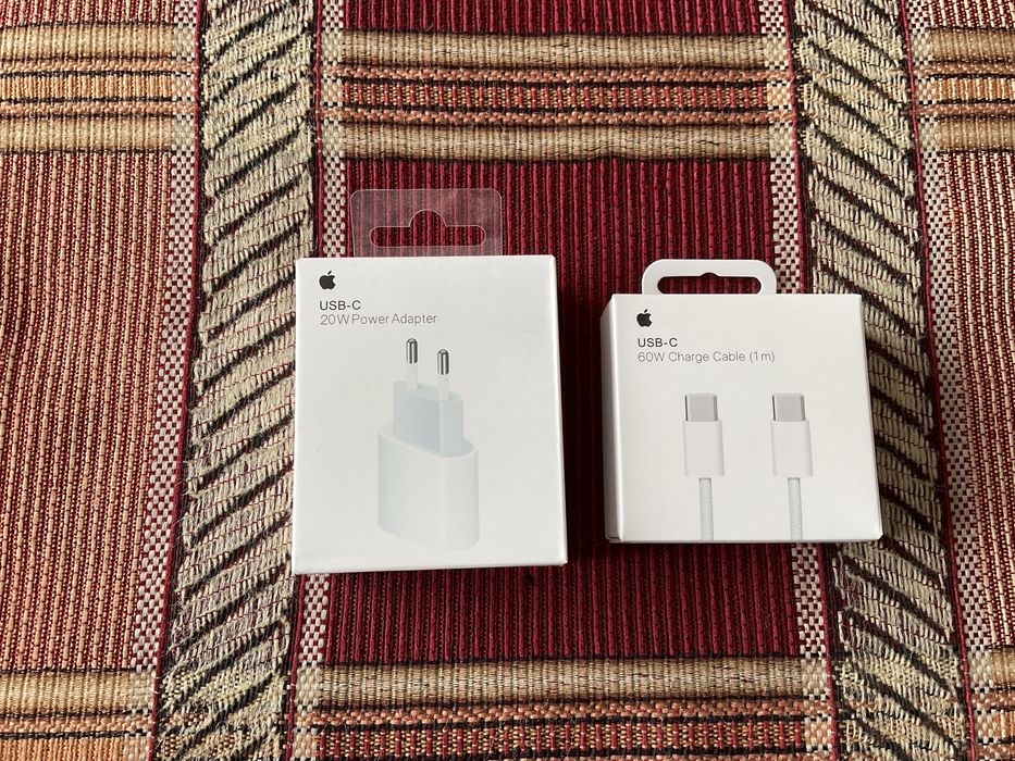 Швидкісний зарядний блок 20W iPhone iPad + кабель Type-C to Type-C 60