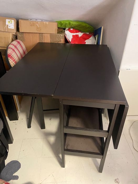 Mesa desdobravel ikea preta