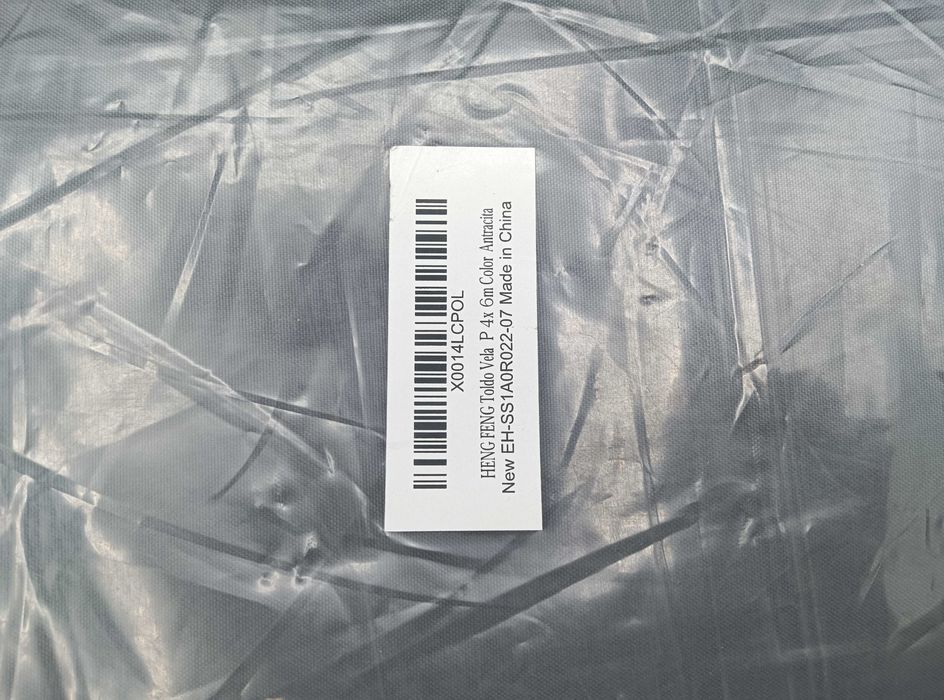 Toldo vela impermeável HENG FENG 4x6m Cinza