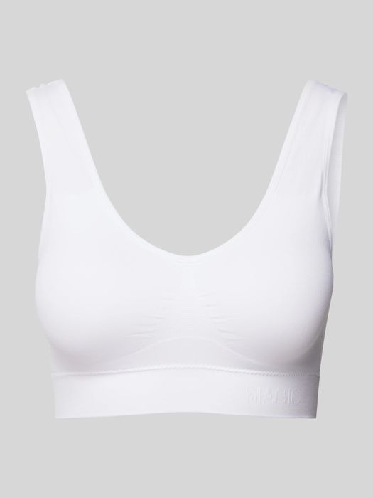 Biustonosz sportowy biały Magic Bodyfashion L