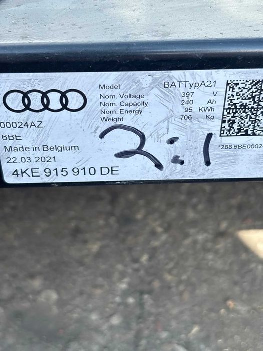 Bateria AUDI E-TRON Sportback (GEA) (2019) 4KE915910DE 37557016