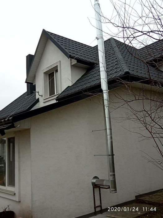 Монтаж, димоход, вентиляции, дымоход, димохід, сендвіч труба