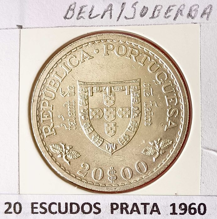 3 Moedas Comemorativas Portuguesas 2ª República 20 escudos ( prata )