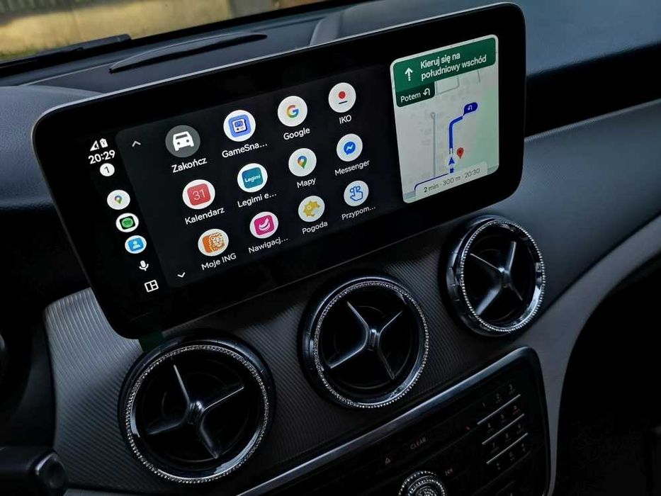 Kolorowy dotykowy wyświetlacz MERCEDES CLA w117 Android Auto Carplay