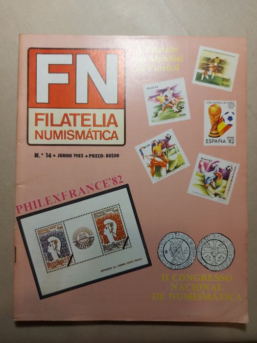 Lote 4 Revistas Vintage Filatelia Numismática