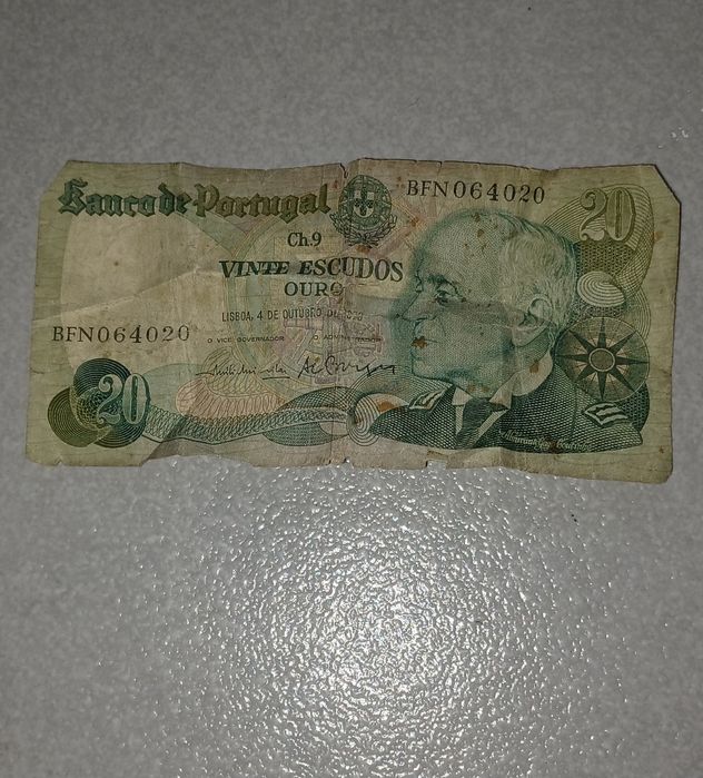 Vendo nota 20 ecudos de 1978