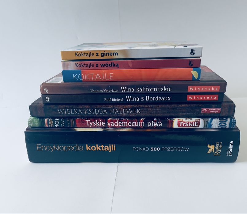 8x napoje alkoholowe koktajle drinki wina nalewki
