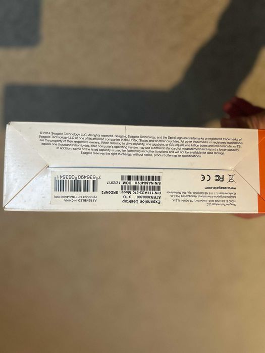 [NOVO] Seagate Expansion 3TB Desktop External Hard Drive USB 3.0