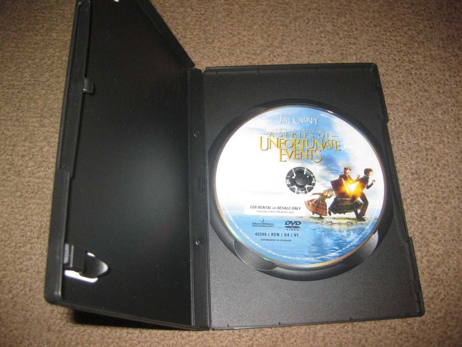 DVD "Uma Série de Desgraças" com Jim Carrey