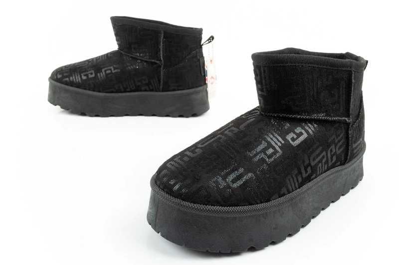 Lee Cooper śniegowce zimowe futerko ocieplane botki czarne r. 36-41