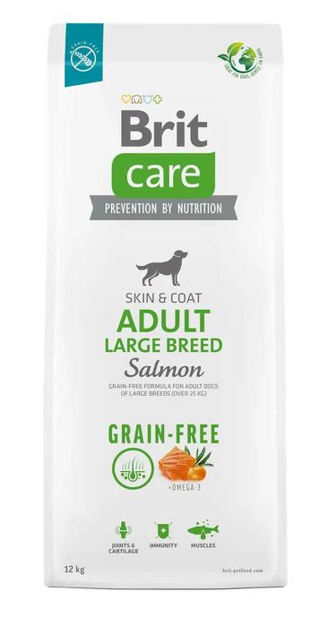 Корм для собак Brit Care Dog Grain-free Adult Large Breed лосось 12кг