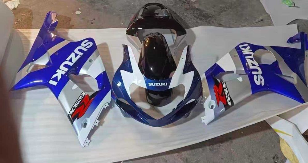 Komplet owiewek Suzuki GSX-R 1000 2001 2002 Biało-niebieskie K1 K2