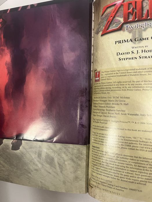 The Legend of Zelda Twilight Princess Gamecube Version Guidebook