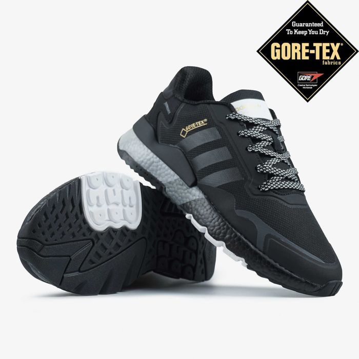 Кросівки Adidas Nite Jogger GORE-TEX Black/White premium