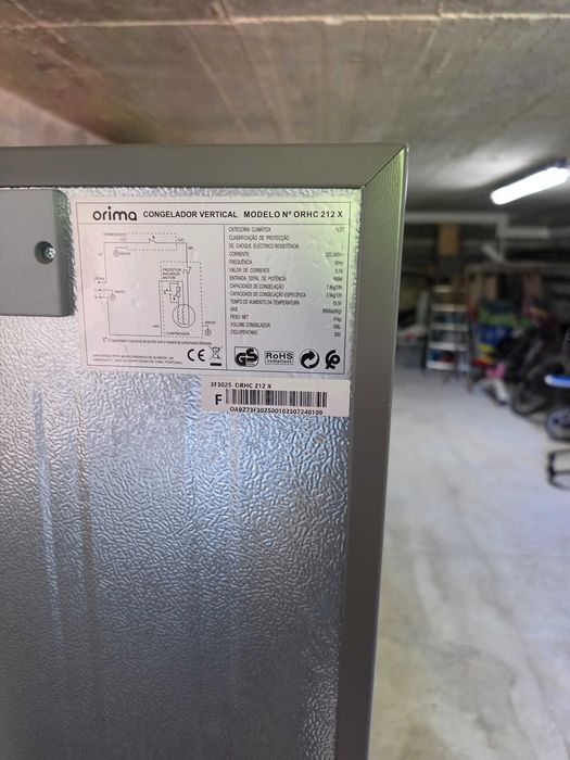 Arca congelador vertical Orima na garantia ainda