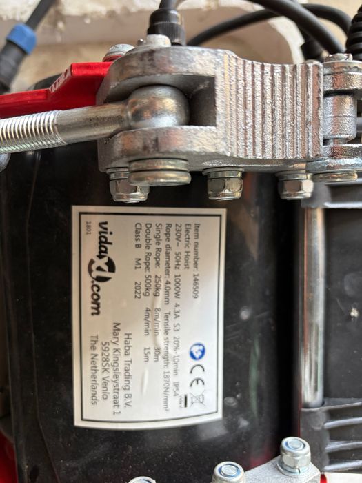 vidaXL elektryczna wciągarka rusztowaniowa