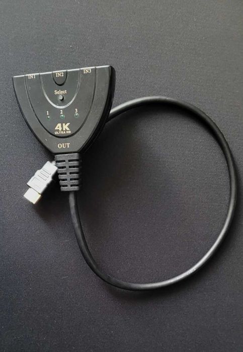 25.08.19 - HDMI Adapter/Switch 4K with 3 Ports and Selector64286250904067120