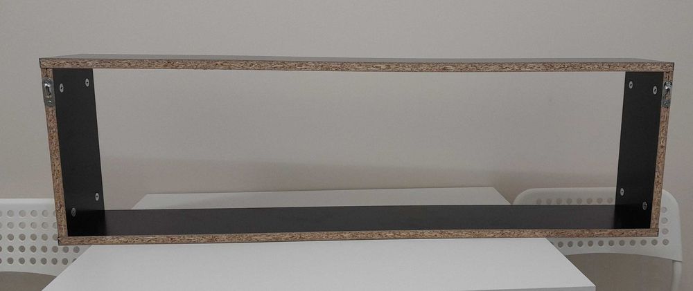 Półka wisząca czarna nowa 100x15x30 cm WYSYŁKA