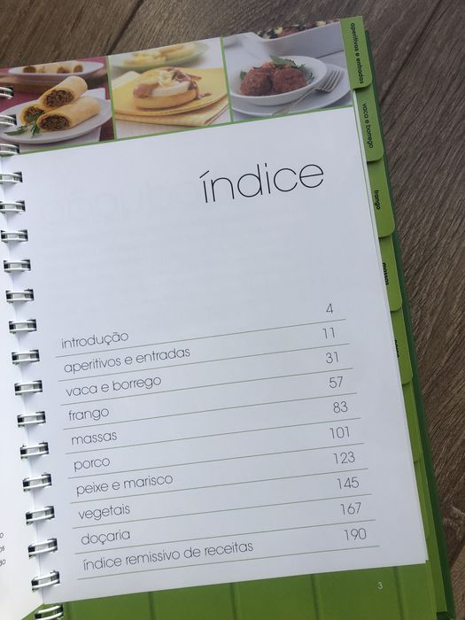 Livros receitas (“Na mesa em 20 minutos” e "Receitas para dois")