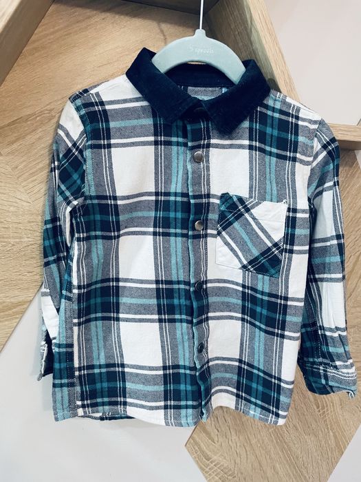 Koszula w kratę 104 chłopiec 5 10 15