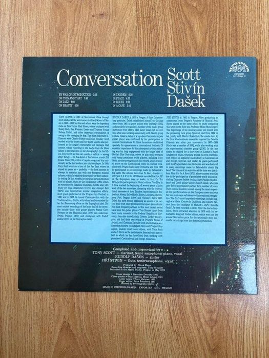 Winyl Scott Stivin Dašek Conversation