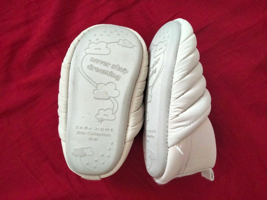 pantufas ZARA  cor cinza