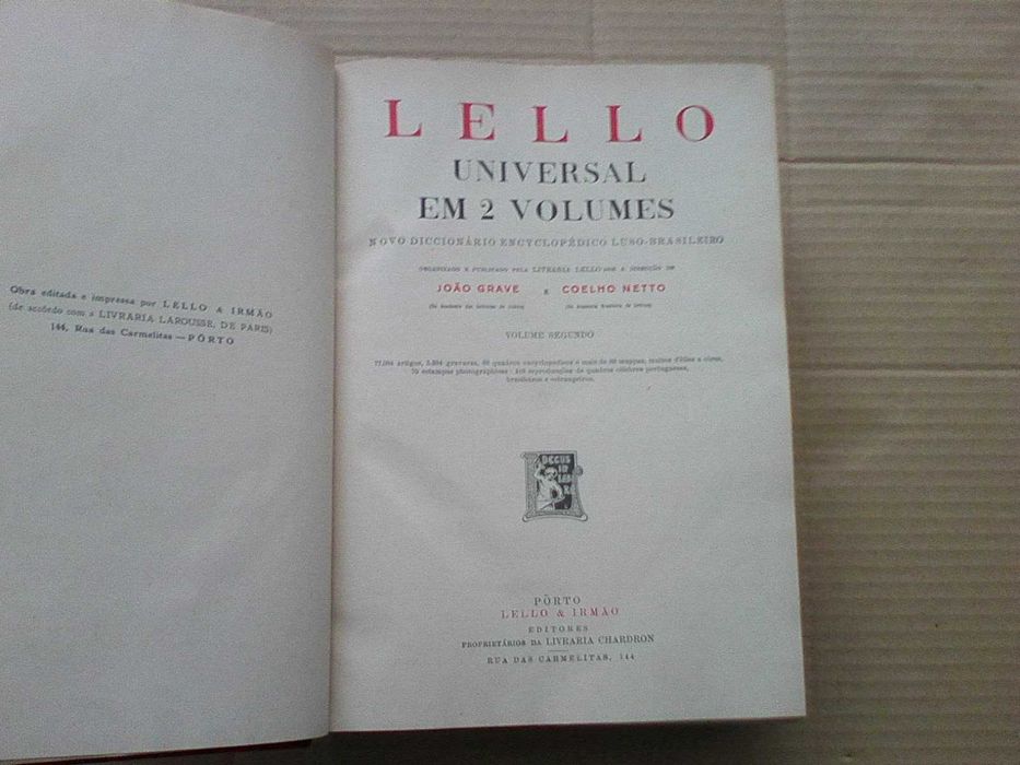 Lello Universal em 2 Volumes