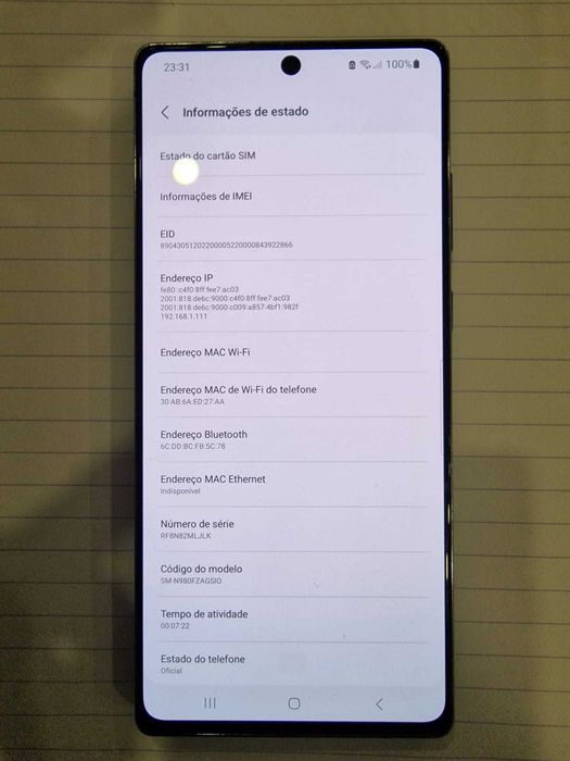 Samsung Note20 256GB (SM-N980F/DS)