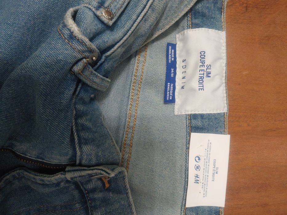 Чоловічі джинси H&M slim вузькі 34/32 US