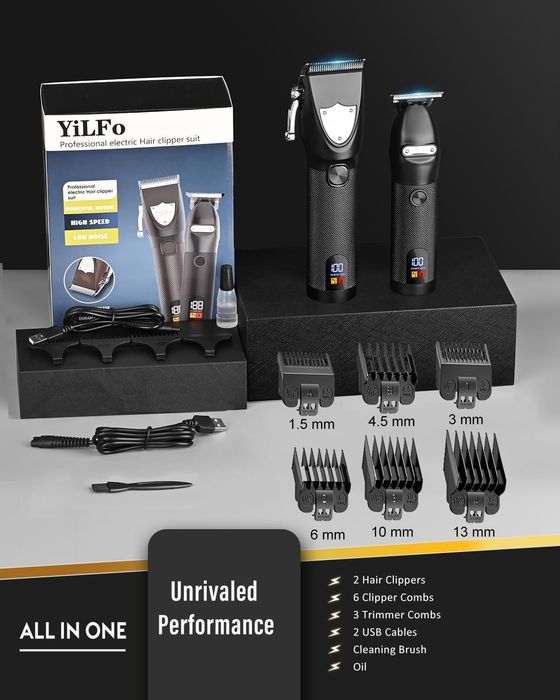 Набір машинок для стрижки волосся YiLFo Professional