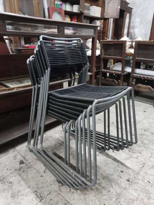 Conjunto de 7 Cadeiras Melker ‘spaghetti’ de Lisa Norinder. Ikea 1990