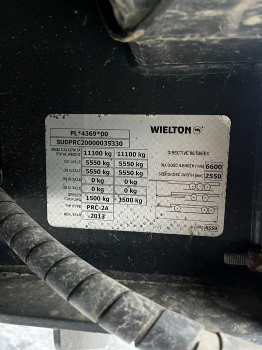 Przyczepa wielton 8 t