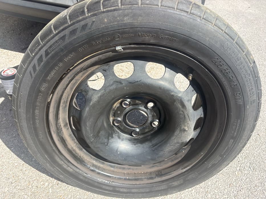 2 Jantes 16” 5x112 furo central de 57,1 mm c/ pneus Continental SportContact