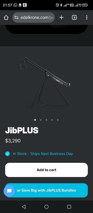 Продам операторський кран-робот Edelkrone JibPlus, HeadPlus v. 3 Pro