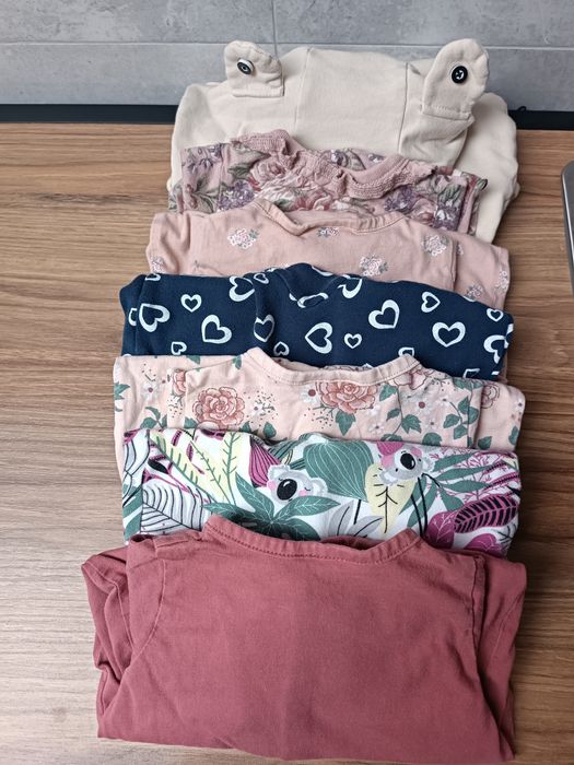 Wyprawka dla dziewczynki, ubranka rozmiar 56