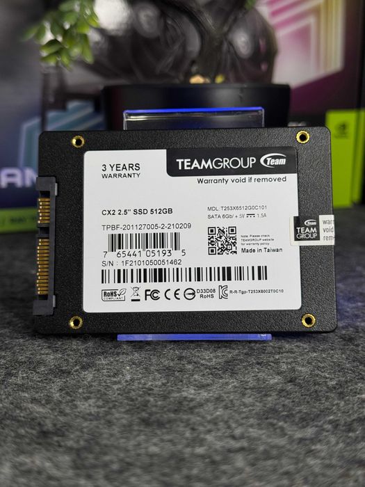 SSD TeamGroup CX2 512GB 2.5" SATA III | МАГАЗИН | Гарантія 90 днів