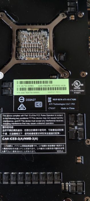 Серверна відеокарта amd firepro s7150 x2 16gb, нова
