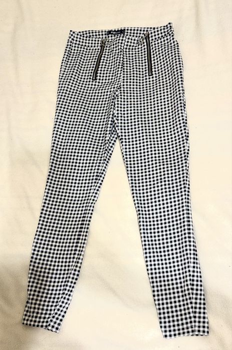 Штани у клітинку / брюки обьягуючі/ еластичні штани / клетчатые штаны