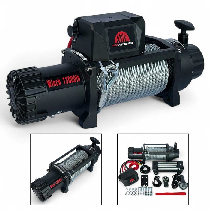 Автомобільна електрична лебідка Profinstrument 13000 LBS 24V (5909 кг)