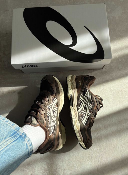 ‼️ НОВІ Кросівки Asics Gel NYC Black Coffee Brown