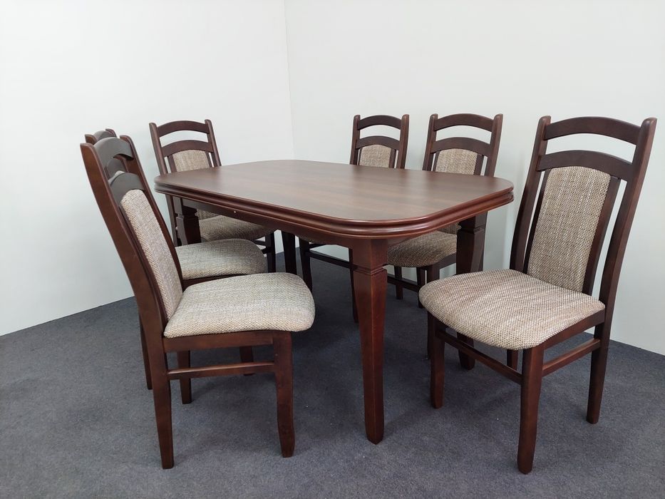 Zestaw Stół z 6 krzesłami do 220cm producent