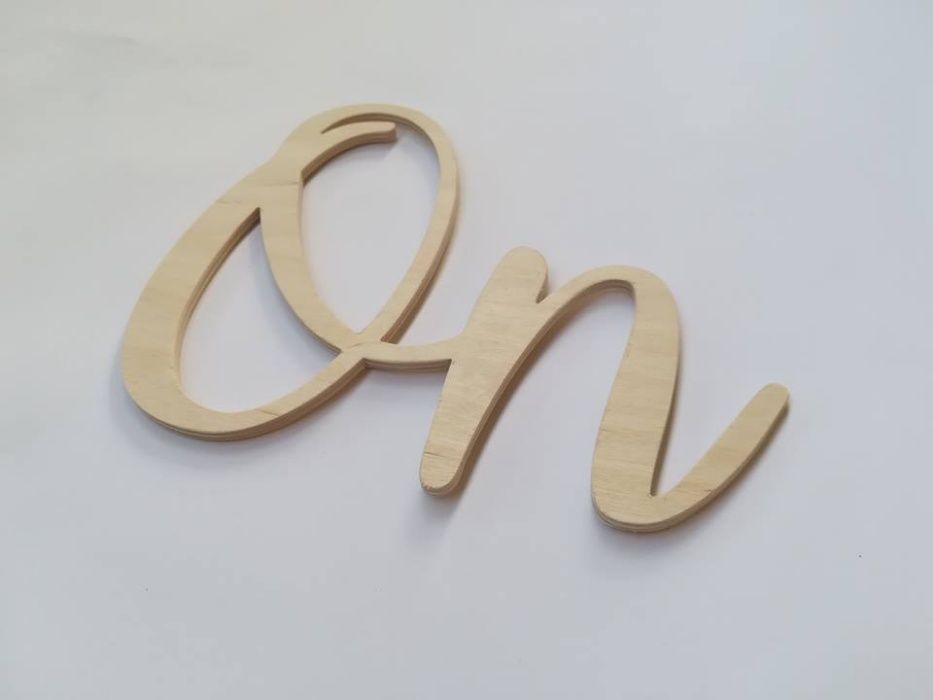 Drewniany napis Ona i On. Komplet! Na wesele, ślub, rocznice.